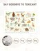 Babebay Disposable Stick-on Placemats 40 Pack for BabyKids, Restaurant Table Mats 12" x 18" Sticky Place Mats, Toddler Baby Placemat, Animal Alphabet Theme.