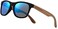 WOODONLY Retro Wood Polarized Sunglasses - Cool Style Matte Finish Frame with Wooden Temple for Men and Women Perfect Gifts.