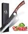 Purple Dragon Chef Knife Meat and Vegetable Cleaver Hand Forged Boning 8. 5 Inch Full Tang Design High Carbon Steel Kitchen for Home Restaurant.