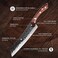 Purple Dragon Chef Knife Meat and Vegetable Cleaver Hand Forged Boning 8. 5 Inch Full Tang Design High Carbon Steel Kitchen for Home Restaurant.