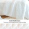 JONIYEAR Extra 2. 8" Long Hair Fluffy Faux Fur Throw Blanket 50" x 60", Luxury Soft Decorative Fuzzy Furry Blanket for Couch, Cozy Plush Shaggy Blankets for Sofa Bed, Cute Lovely Blanket for Pet, Whit