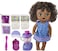 Baby Alive Magical Mixer Baby Doll Blueberry Blast with Blender Accessories, Drinks, Wets, Eats, Black Hair Toy for Kids Ages 3 and Up.