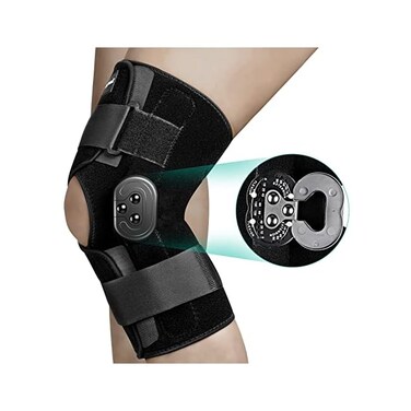 NEENCA Hinged Knee Brace, Knee Immobilizer with Locking DialsSide Stabilizers, Medical ROM Knee Brace for Knee Pain, Arthritis, ACL, PCL, MCL,Meniscus Tear, Injuries/Post OP, Prevent Hyperextension.