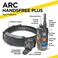طوق تدريب الكلاب الإلكتروني Dogtra ARC HANDSFREE Plus القابل للتوسيع إلى كلبين مع خاصية التحكم عن بعد، مربع الشكل للتحكم الدقيق والسري، تصميم نحيف ومريح، قابل لإعادة الشحن ومقاوم للماء، مدى يصل إلى 3/