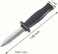 GUDVES Retractable Plastic Knife Prop Costume Disappearing Dagger Knife Fake Trick Gadget Toy For Halloween Fools Day Party (3 PCS A.