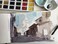 tumuarta Watercolor Journal, 8. 25x5. 5", 140 LB, 300 GSM, Cotton Paper, Cold Press, 24 Sheets, 48 Pages, Watercolor Paper Sketchbooks for Use As Travel Notebook and Mixed Media Pad.