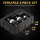 LEXIVON Impact Universal Joint - Patented SLIM Design3-Piece 1/2", 3/8", and 1/4" Socket Swivel SetChrome-Molybdenum Steel Full Impact Grade (LX-113-S.