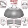 YOSUKATA Wok Lid 13. 6 Inch - Premium Stainless Wok Cover with Tempered Glass Insert Steam Holes - Dishwasher-Safe Lid for 14-Inch Wok - Chees Melting Dome for Griddle.