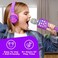 Move2Play Kidz Bop Karaoke Microphone Gift, The Hit Music Brand for Kids, Toy for 4, 5, 6, 7, 8, 9, 10 Year Old Girls and Boys, Purple.