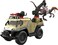 Mattel Jurassic World Dominion Capture and Crush Truck with Velociraptor Dinosaur Figure, Toy Vehicle with Tranquilizer, Crane and 2 Breakaways, Gift with Physical and Digital Play.