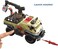 Mattel Jurassic World Dominion Capture and Crush Truck with Velociraptor Dinosaur Figure, Toy Vehicle with Tranquilizer, Crane and 2 Breakaways, Gift with Physical and Digital Play.