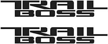 SDASA 2PCS 2019-2021 Silverado Z71 Decal Sticker Trail Boss Nameplate Replacement for Silverado (Matte Black.