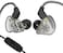 Yinyoo CCZ Melody Wired Earphones, HiFi 1DD 1BA Drivers in Ear Monitors, Headphones Wired with Crisp Clear Sound, Comfortable Ear fins, IEM Earphones for Singers Musicians Drummer (with mic, Clear Bla