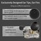 Yinyoo CCZ Melody Wired Earphones, HiFi 1DD 1BA Drivers in Ear Monitors, Headphones Wired with Crisp Clear Sound, Comfortable Ear fins, IEM Earphones for Singers Musicians Drummer (with mic, Clear Bla