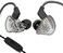 Yinyoo CCZ Melody Wired Earphones, HiFi 1DD 1BA Drivers in Ear Monitors, Headphones Wired with Crisp Clear Sound, Comfortable Ear fins, IEM Earphones for Singers Musicians Drummer (with mic, Clear Bla