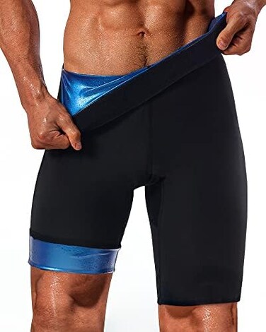 LMCOB mens Sauna Short Pants for Men Classic.