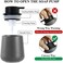BosilunLife Foam Hand Soap Dispenser - 12 oz, Grey Ceramic Foaming Soap Dispenser.