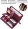 FALAN MULE Women's Wallet Genuine Leather RFID Blocking Large Capacity Trifold Ladies Wallet Wristlet Clutch Card Holder.