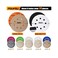 POLIWELL 5 Inch Sanding Discs Hook and Loop 8 Hole Heavy Duty Silicon Carbide Sandpaper 2000 3000 4000 5000 7000 10000 Grit with Interface Pad for Wet/Dry Sanding Grinder Polishing,30 Pack.