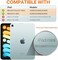 جراب MoKo يناسب جهاز iPad Mini 7 الجديد (A17 Pro2024)، جراب iPad Mini الجيل السادس 2021 (8.3 بوصة)، جراب iPad Mini 6، غطاء خلفي ناعم من مادة TPU شفافة غير لامعة لجهاز iPad Mini 7، زهور عطرة.
