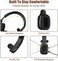 COMEXION Trucker Bluetooth Headset V5. 0, Wireless Headphone with Noise CancelingMute Microphone for Cell Phones, On Ear Bluetooth Headphone with WirelessWired Mode for Trucker, Home Office, Skype.