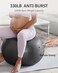 Trideer Yoga Ball Exercise Ball for Working Out, 5 Sizes Gym Ball, Birthing Ball for Pregnancy, Swiss Ball for Physical Therapy, Balance, Stability, Fitness, Office Ball Chair, Quick Pump Included.