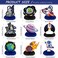 Marspark 9 Pcs Outer Space Themed Honeycomb Centerpiece Outer Space Decorations Birthday Party Table Toppers Double Sided Table Decorations Planet Rocket Astronaut Ufo Solar System Party Supplies.