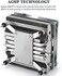 Thermalright AXP-90 X47 Low Profile CPU Air Cooler with Quite 90mm TL-9015 PWM Fan, 4 Heat Pipes, 47mm Height, for AMD AM4/Intel LGA 1150/1151/1155/1156/1200 (AXP-90 X47.