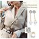 MTLEE 17 Pieces Pearl Brooch Pins Sweater Shawl Clips Faux Pearl Rhinestones Collar Safety Pin for Women Girls Clothing Dresses Decoration Accessories.