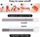 Qonuiy Kids Wristband Compatible with Apple AirTag, Protective Case for Air Tag GPS Tracker Holder with Nylon Bracelet, Adjustable Anti Lost Watch Band for Toddler Child Elder.