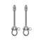 BeneLabel 2Pcs Wood BeamI-Beam Hanger, Removable and Easy to Connect, Stainless Steel Heavy Duty Swing Hooks, Yoga Hammock Chair Sandbag, Swing Sets Hardware, 7" x M2/5".