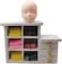 DoubleWood 10pcs 1/6 Doll Head Soft Plastic Toy Doll Repainting Practice Makeup White Double-fold Eyelid DIY Heads for BJD Make Up.