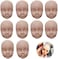 DoubleWood 10pcs 1/6 Doll Head Soft Plastic Toy Doll Repainting Practice Makeup White Double-fold Eyelid DIY Heads for BJD Make Up.
