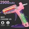 BLEDS Cordless Glue Gun, Rechargeable Fast Preheating Hot Glue Gun Kit with 2900 mAh Li-ion Battery 30 Pcs Colorful Glue Sticks Stand-Up Mini Hot Glue Gun No-Drip USB-C for DIY Gift Craft Decor.