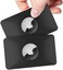 PSRAT 2PCS AirTag Case - Flex Credit Card Size Wallet Holder for AirTag, Purse, Handbag, Backpack, Clutch, Wristlet (Black.