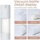 LONGWAY 1 Oz (30MLEmpty Refillable Airless Pump Bottle,Travel Foundation Containers,Airless Cosmetic Pump Bottle for Hand Sanitizer, Toner,Gel,Hair Oil, Lotion and Face Cream (Pack of 3, Frosted.