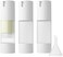 LONGWAY 1 Oz (30MLEmpty Refillable Airless Pump Bottle,Travel Foundation Containers,Airless Cosmetic Pump Bottle for Hand Sanitizer, Toner,Gel,Hair Oil, Lotion and Face Cream (Pack of 3, Frosted.