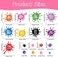 Sinekong Colorful Inspirational Quotes Wall Decals Watercolor Paint Wall Decals Ink Splatter Splotches Wall Stickers Motivational Lettering Positive Sayings Stickers for Kids Classroom Nursery Playroo