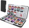 HEIYING Game Card Case for Nintendo SwitchSwitch OLED Game Card or Micro SD Memory Cards,Portable Switch Game Memory Card Storage with 24 Game Card Slots and 24 Micro SD Card Slots. (Black.