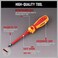 SEDY 1000V Insulated Electrician Screwdriver Set - 13-Piece Professional Electrical Tools Screwdriver Set Insulation Handle CRV Steel Magnetic Phillips Slotted Pozi Torx Tips VDEGS Certified.