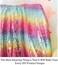 Pardecor Sequin Fabric by The Yard Glitter Fabric 1 Yard Little Mermaid Fabric Mesh Fabric Sequence Fabric Linen Material Fabric for Sewing Sparkle Cloth Fabric (1 Yard, Rainbow.