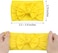 KANGAROO 25 Colors Baby Girl Headbands 4 inches Hair Bows Super Soft Stretchy Hair Turban Head Wraps Headbands for Infant Newborn Toddlers Girls and Kids.
