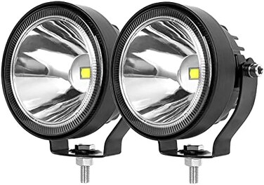 مصابيح SUFEMOTEC LED Pod Light 4x4 للقيادة على الطرق الوعرة، قطعتان، 4 بوصة، 60 وات، فائقة السطوع، مقاومة للماء، مصابيح عمل إضافية، مصابيح مصد، مناسبة للسيارات والشاحنات والمركبات الرباعية والقوارب وا