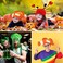 Kasyat 3 Pcs Party Octopus Hats Funny Ocean Sea Animal Hats Halloween Hat Crazy Costume Hats for Photo Booth Cosplay Party.