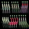 مجموعة سكيبيلف سابيكي ريغز، 20 عبوة من طعوم صيد السمك، طعوم سابيكي مضيئة مع خطافات حادة، طعوم روبيان ناعمة لصيد الأسماك في المياه المالحة.