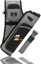 SUNYA Archery Hip Quiver for Arrows. Includes Tab and Release Pockets and Nylon Belt. Fit for Compound Bow and Recurve Bow Target Or Field (Charcoal Grey.