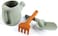 BLUE GINKGO Toddler Gardening Tools - Silicone Beach Toys, Garden Toys for ToddlersKids Shovel and Rake Set, Watering Can, Sand MoldsOutdoor Baby Gardening Set (Green.