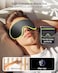 WAOAW Sleep Mask for Women Men, Eye Mask Sleeping of 3D Light Blocking Blindfold (Neon Green.
