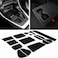 JDMCAR Liner Accessories Compatible with Toyota RAV4 2024 2023 2022-2019 and 2021-2023 RAV4 Prime, Custom Fit Cup Holder, Center Console, and Door Pockets Inserts Kit (Black Trim- 15 PC Set.