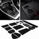 JDMCAR Liner Accessories Compatible with Toyota RAV4 2024 2023 2022-2019 and 2021-2023 RAV4 Prime, Custom Fit Cup Holder, Center Console, and Door Pockets Inserts Kit (Black Trim- 15 PC Set.
